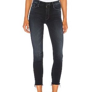 Mother high waisted ankle looker fray